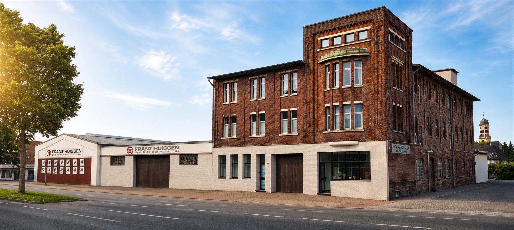 Firmengebäude Franz Huisgen an der Bahnhofstrasse in Krefeld